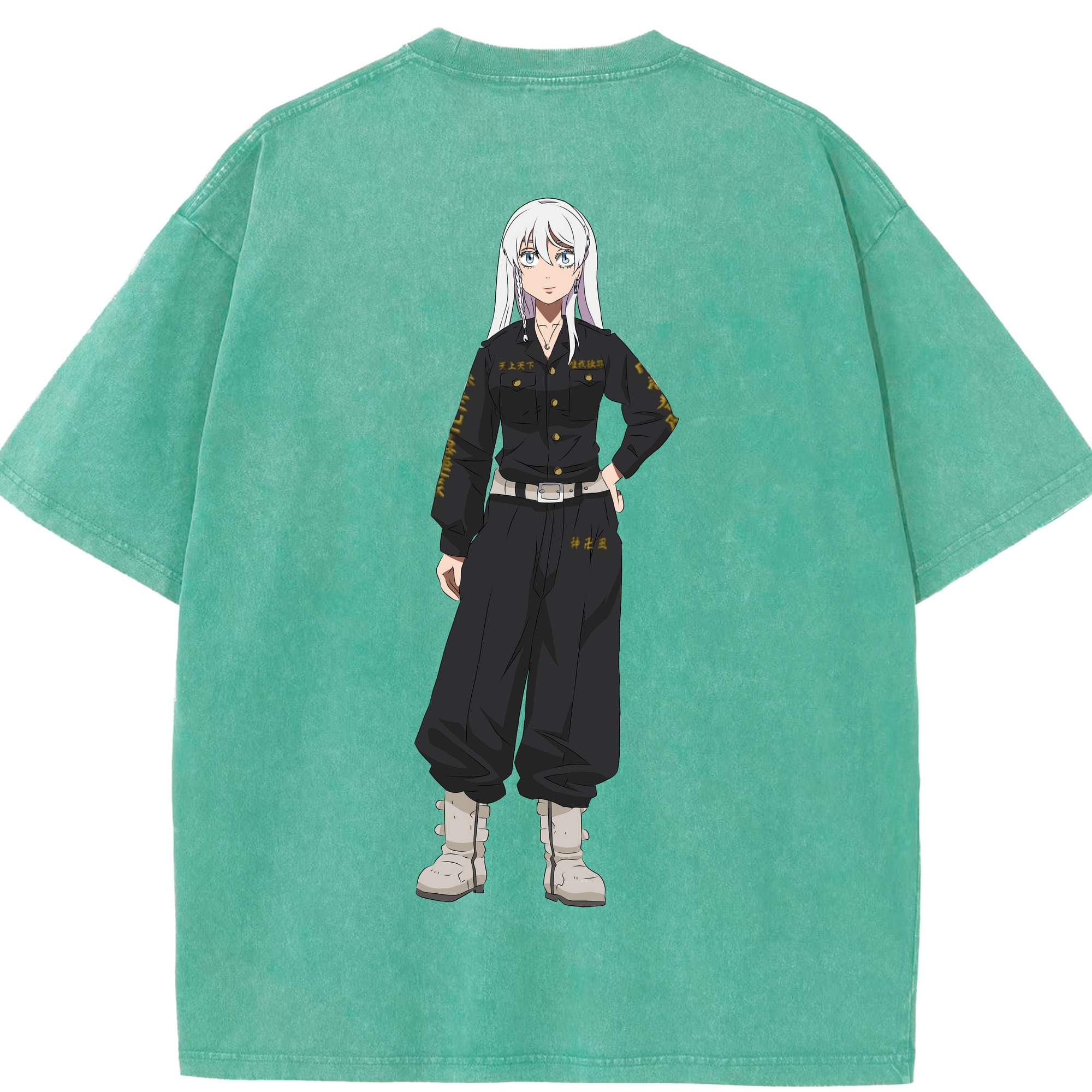 （画像用） 東京リベンジャーズ Tokyo Revengers 綿100% ヴィンテージ風 半袖Tシャツ（背面プリント）